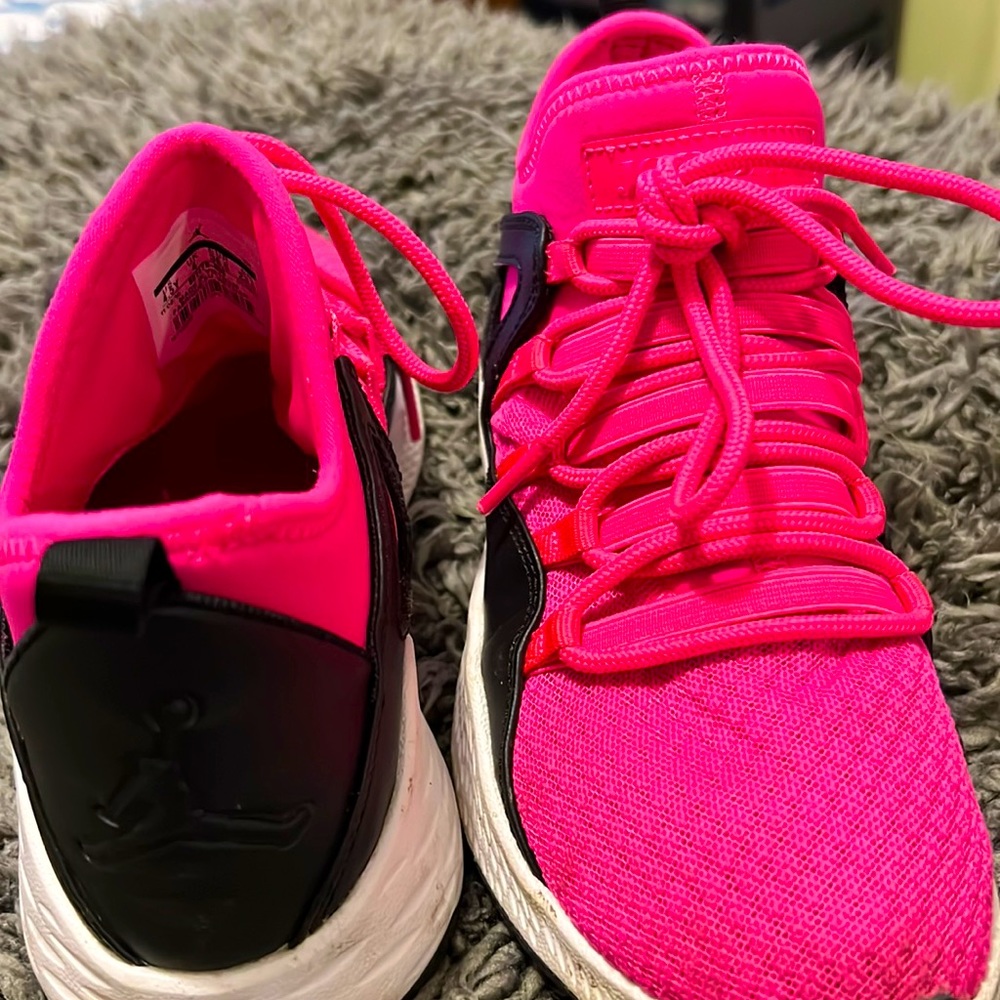 Girl pink Jordan shoes
